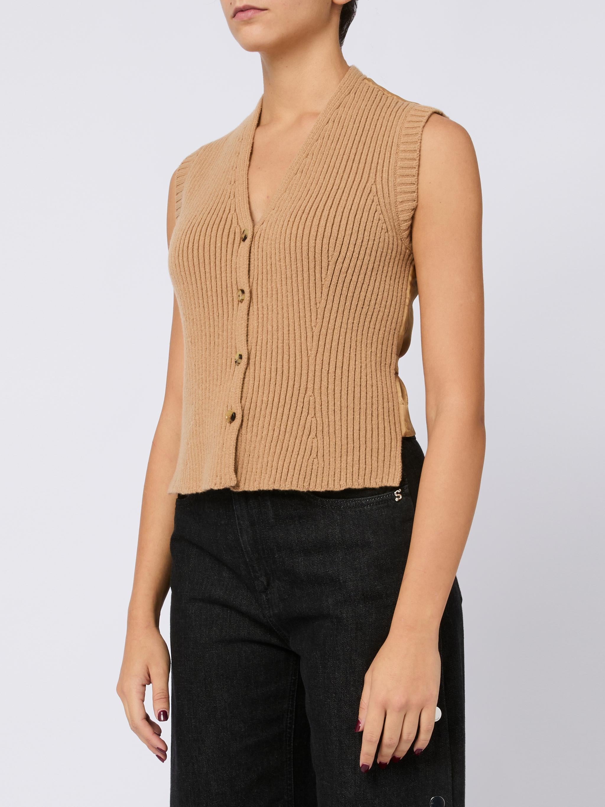 MAX MARA Gilet in maglia 'Madre'