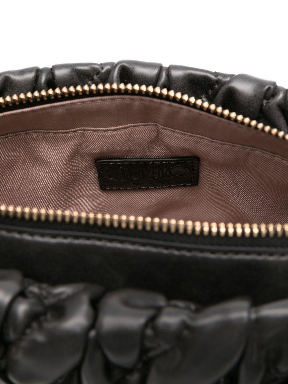 LIUJO Borsa nera trapuntata con logo