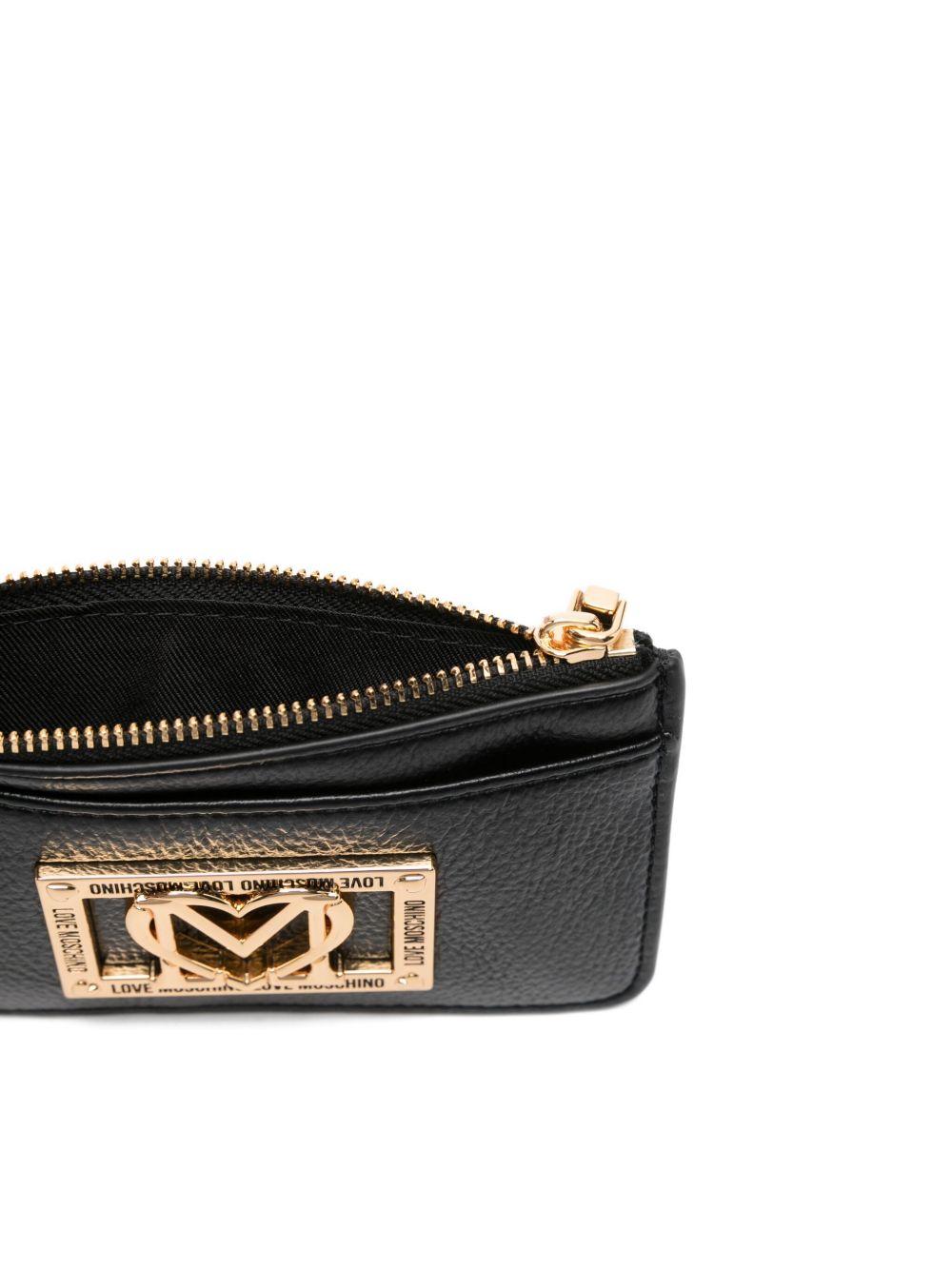 LOVE MOSCHINO Portafoglio nero con logo