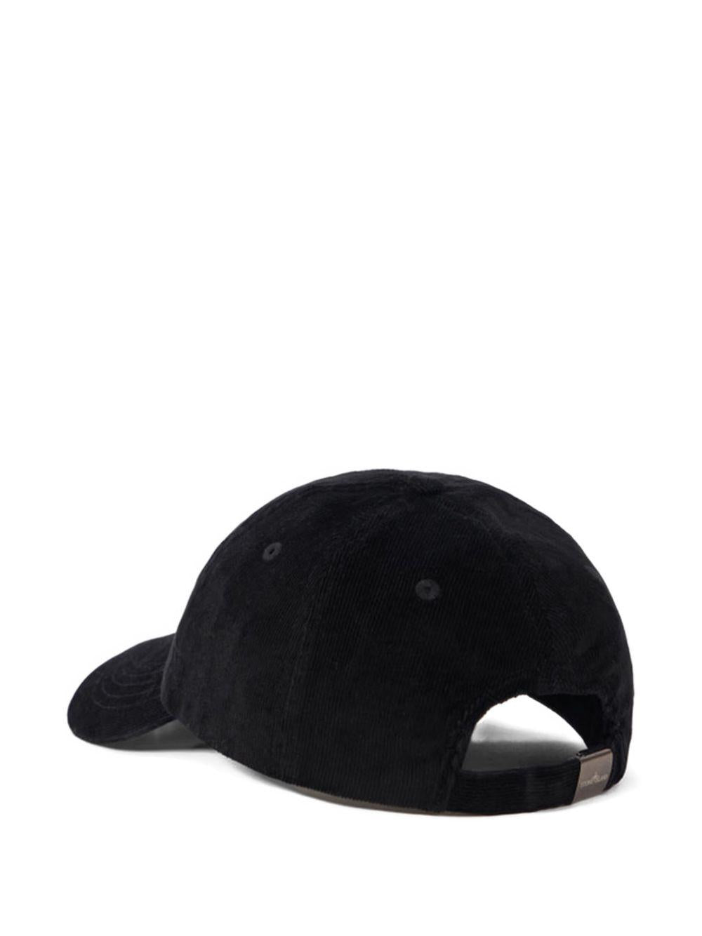 STONE ISLAND Cappello da baseball nero