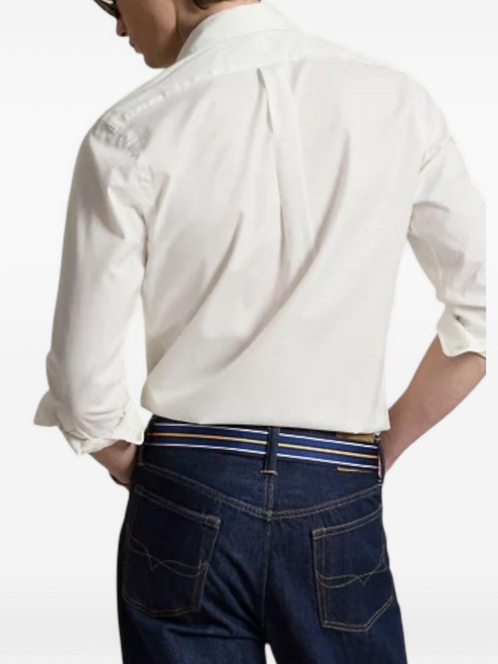 POLO RALPH LAUREN Camicia bianca con logo Polo Pony