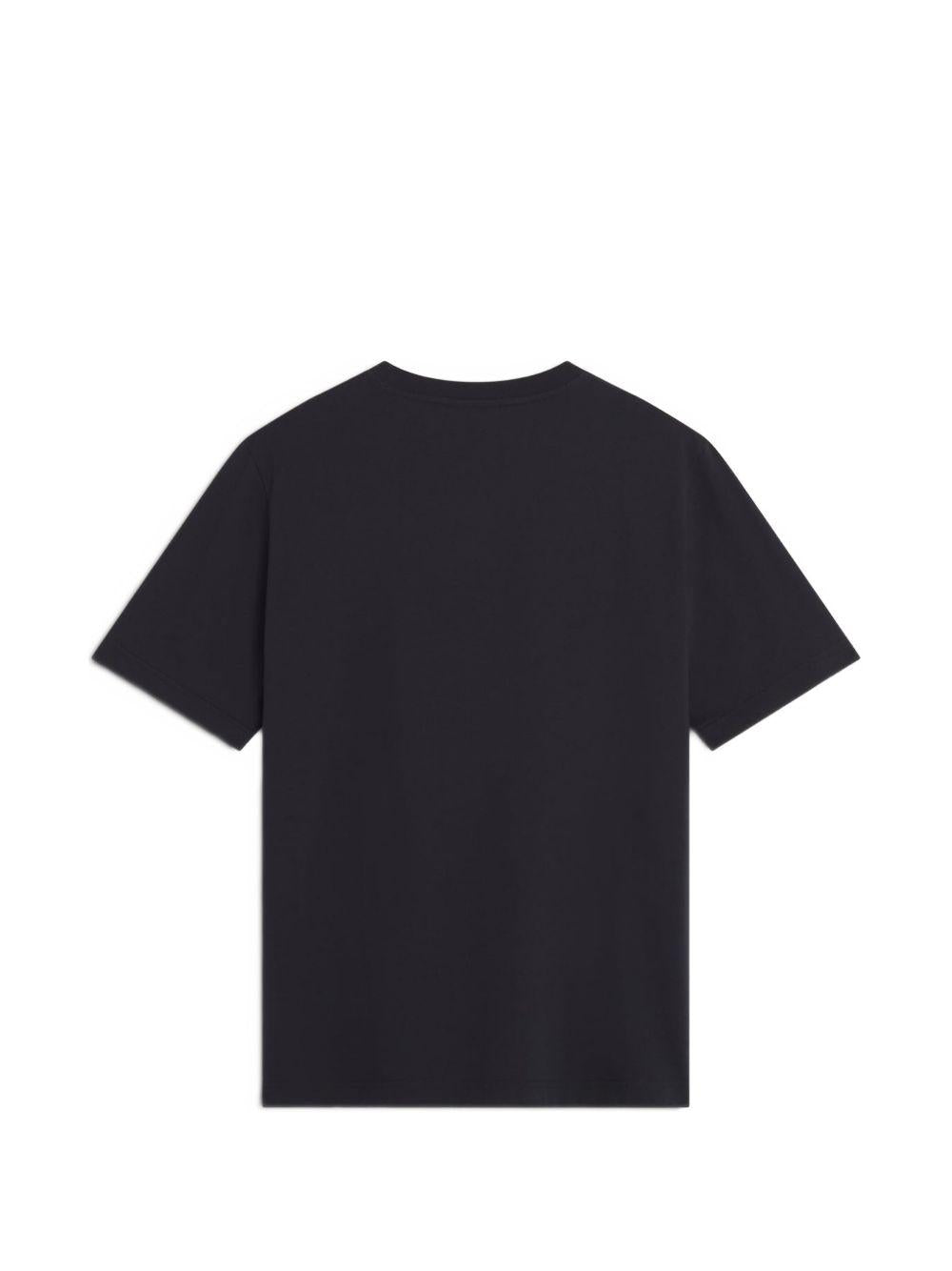 MAISON KITSUNE T-shirt nera con logo