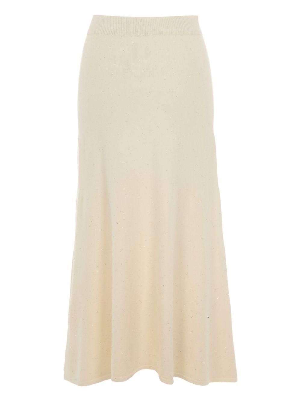 LIUJO Gonna midi panna in maglia