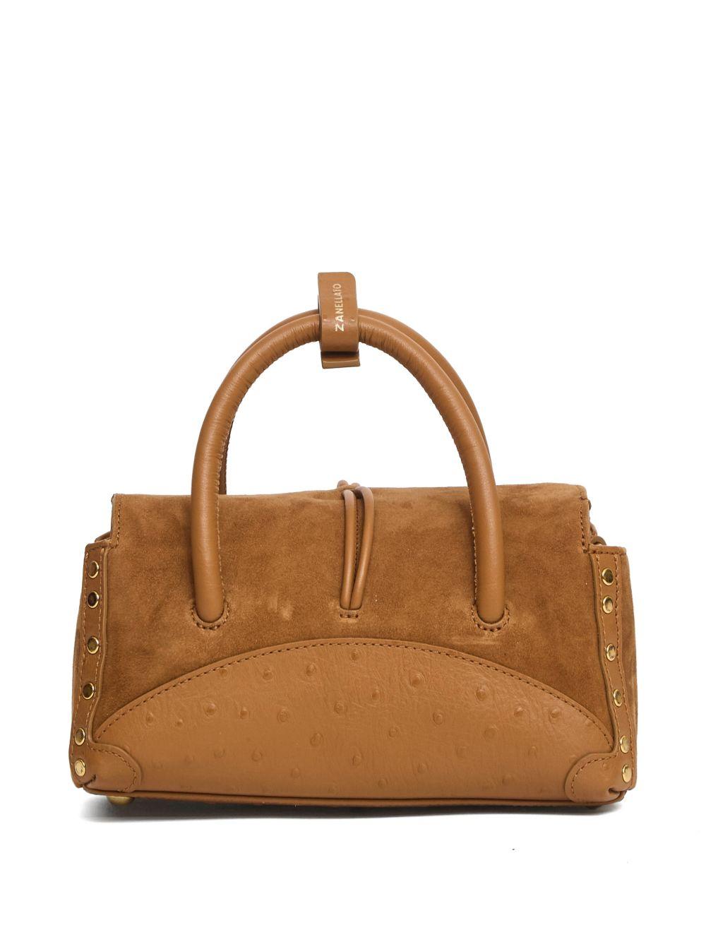 ZANELLATO Borsa tote zashmere & catus baby suede