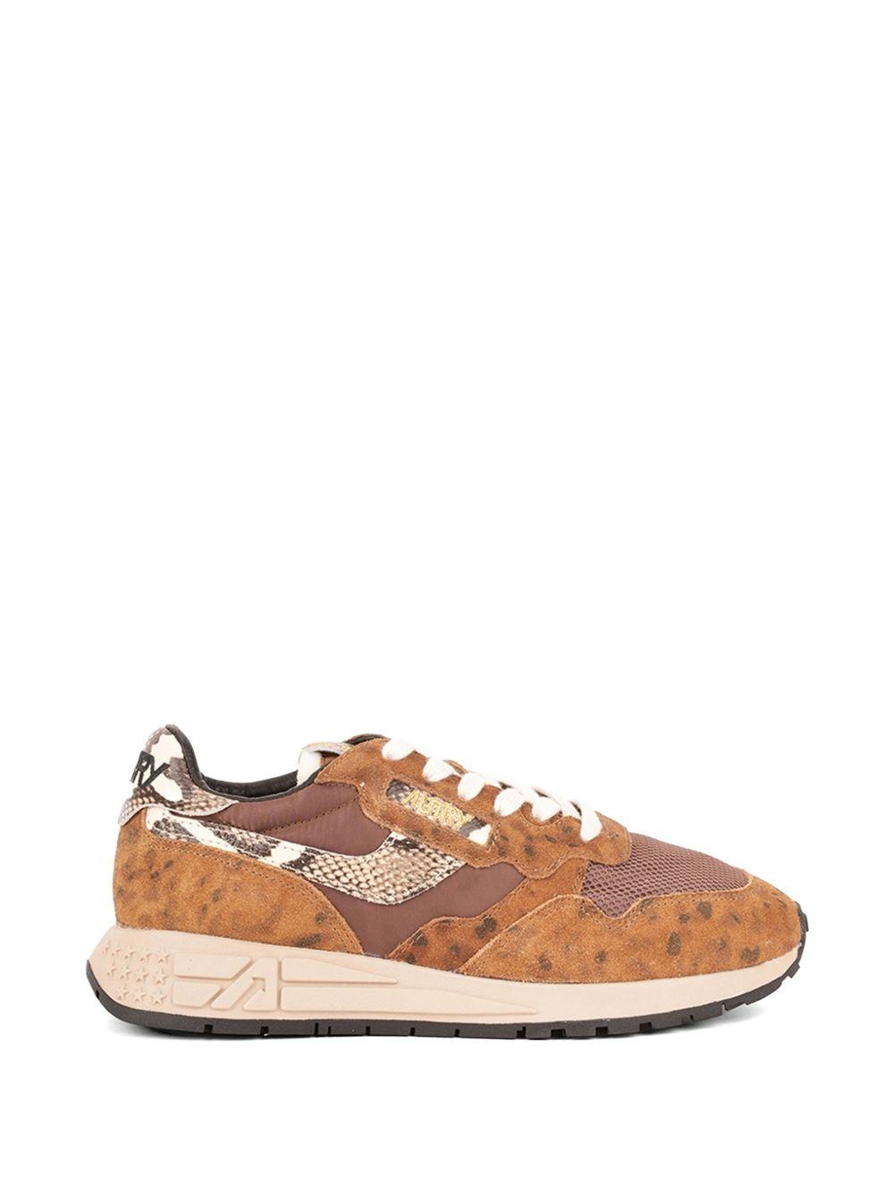 AUTRY Sneakers Reelwind in suede e nylon con dettagli animalier
