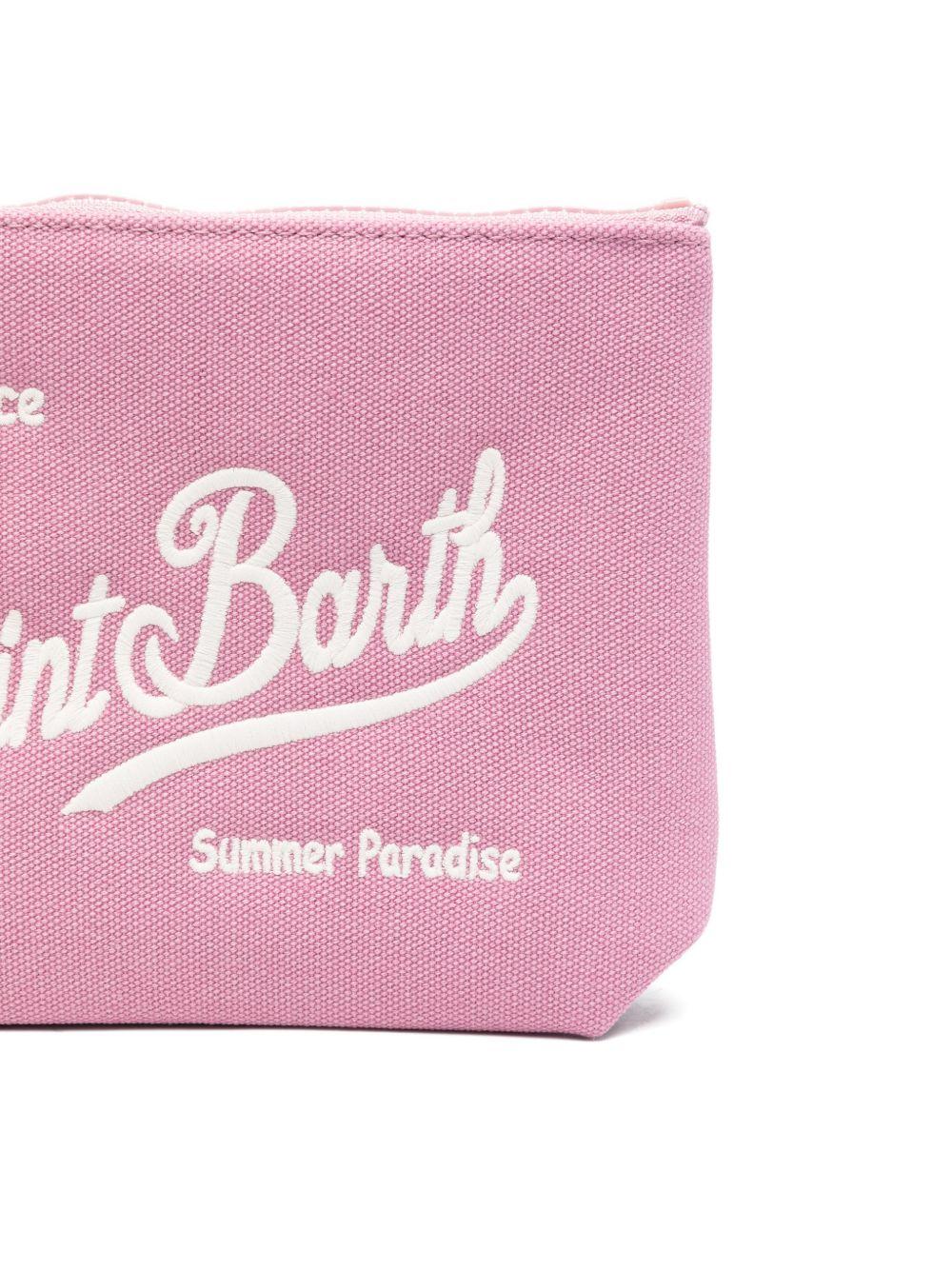 MC2 SAINT BARTH Pochette Rosa Aline Canvas