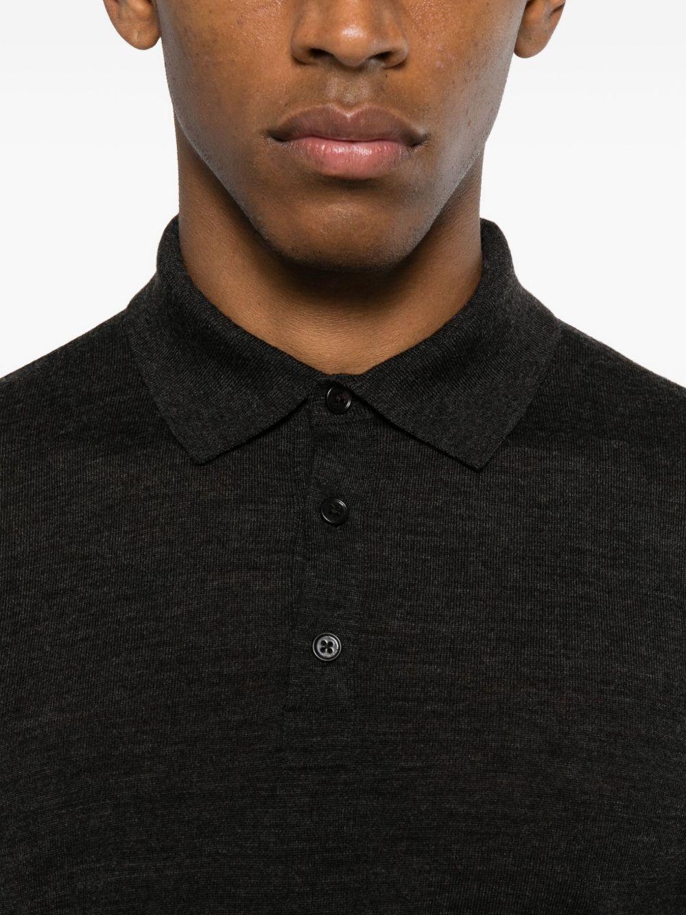 KANGRA Polo in lana a maniche lunghe