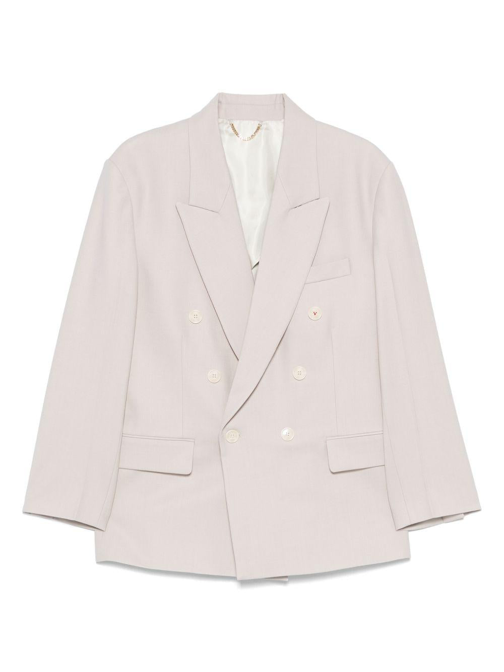 VICTORIA BECKHAM Blazer doppiopetto beige