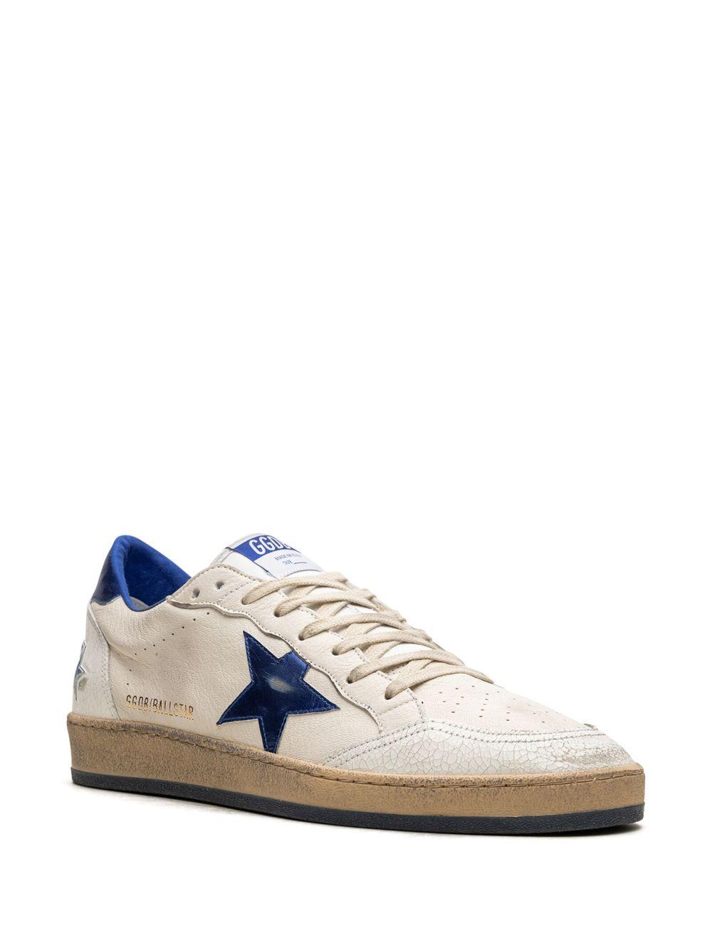 GOLDEN GOOSE Sneakers 'Ball Star' bianche e blu