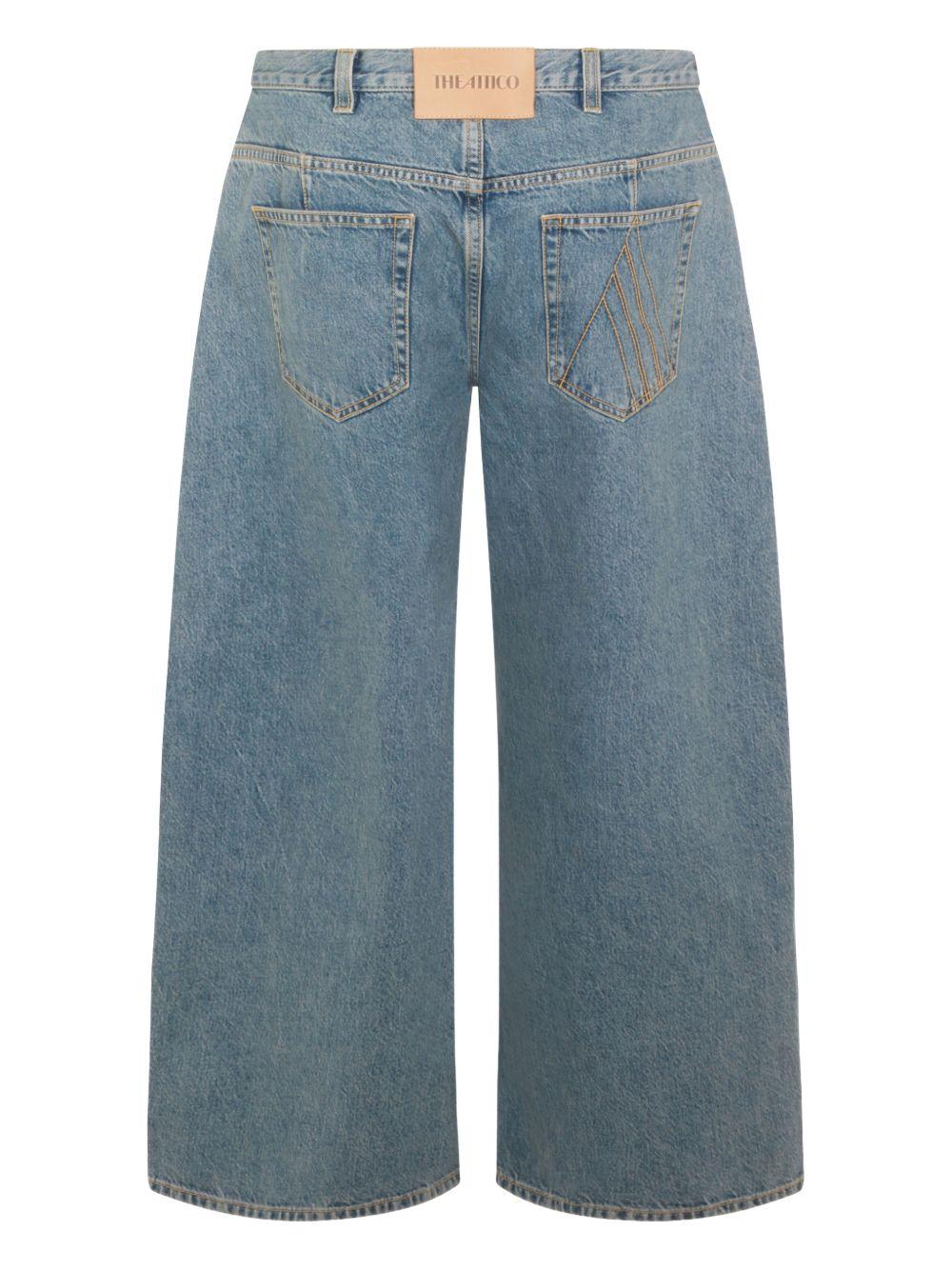 THE ATTICO Jeans in cotone azzurro