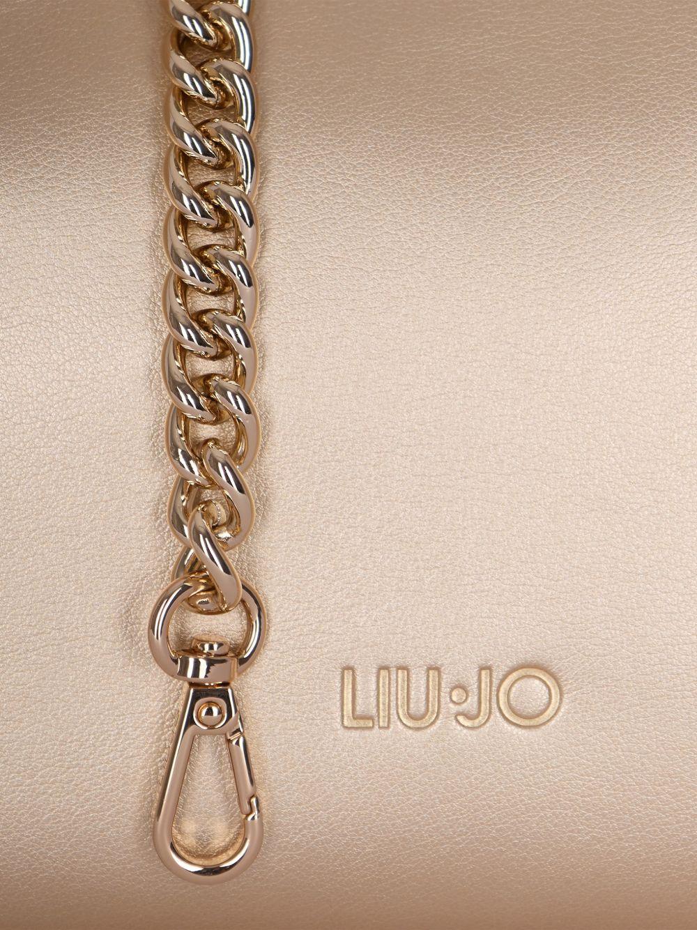 LIUJO Borsa a secchiello rosa metallizzato