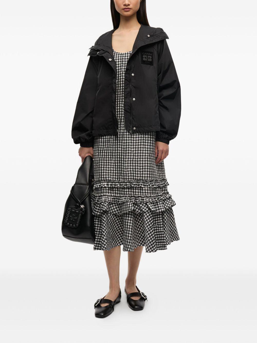 GANNI Giacca impermeabile con cappuccio
