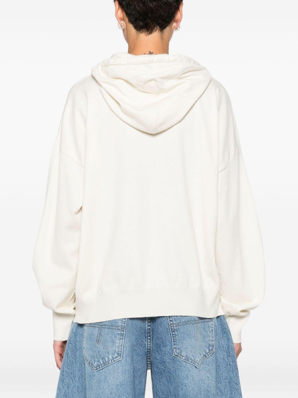 BLUGIRL Felpa bianca con cappuccio