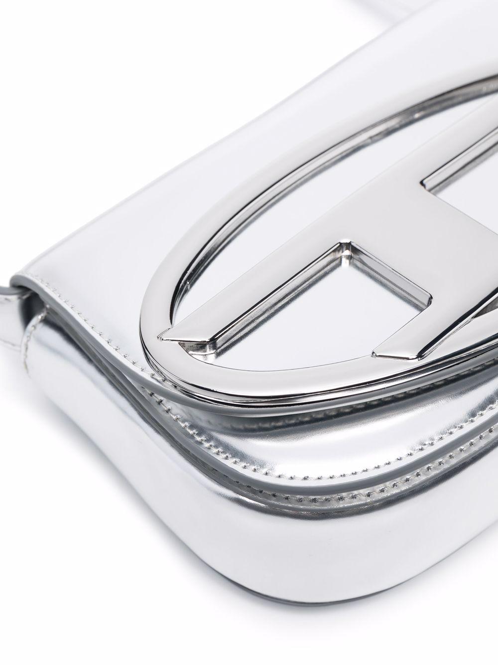 DIESEL Borsa '1DR' in nappa argento