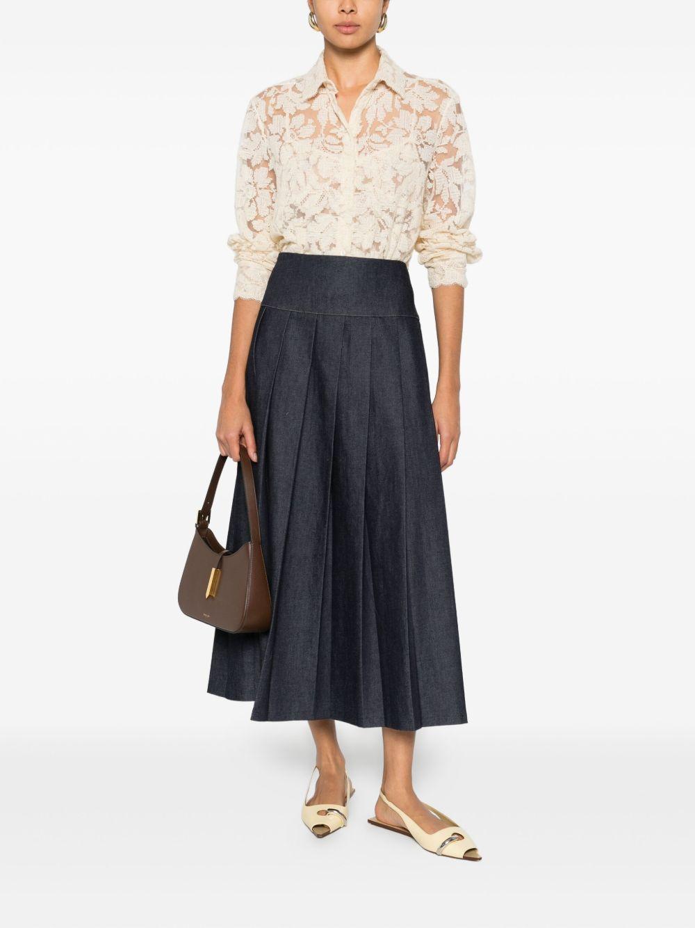 ERMANNO SCERVINO Camicia ecrù in pizzo