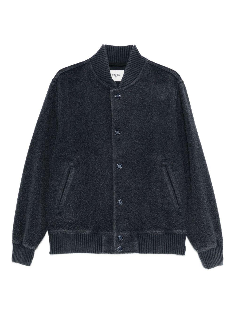 CIRCOLO 1901 Bomber in lana blu navy