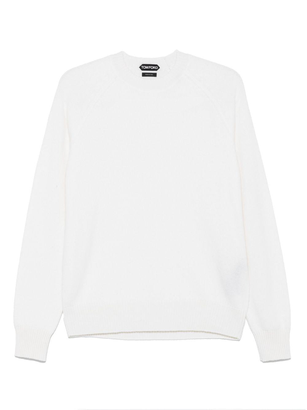 TOM FORD Maglione girocollo bianco