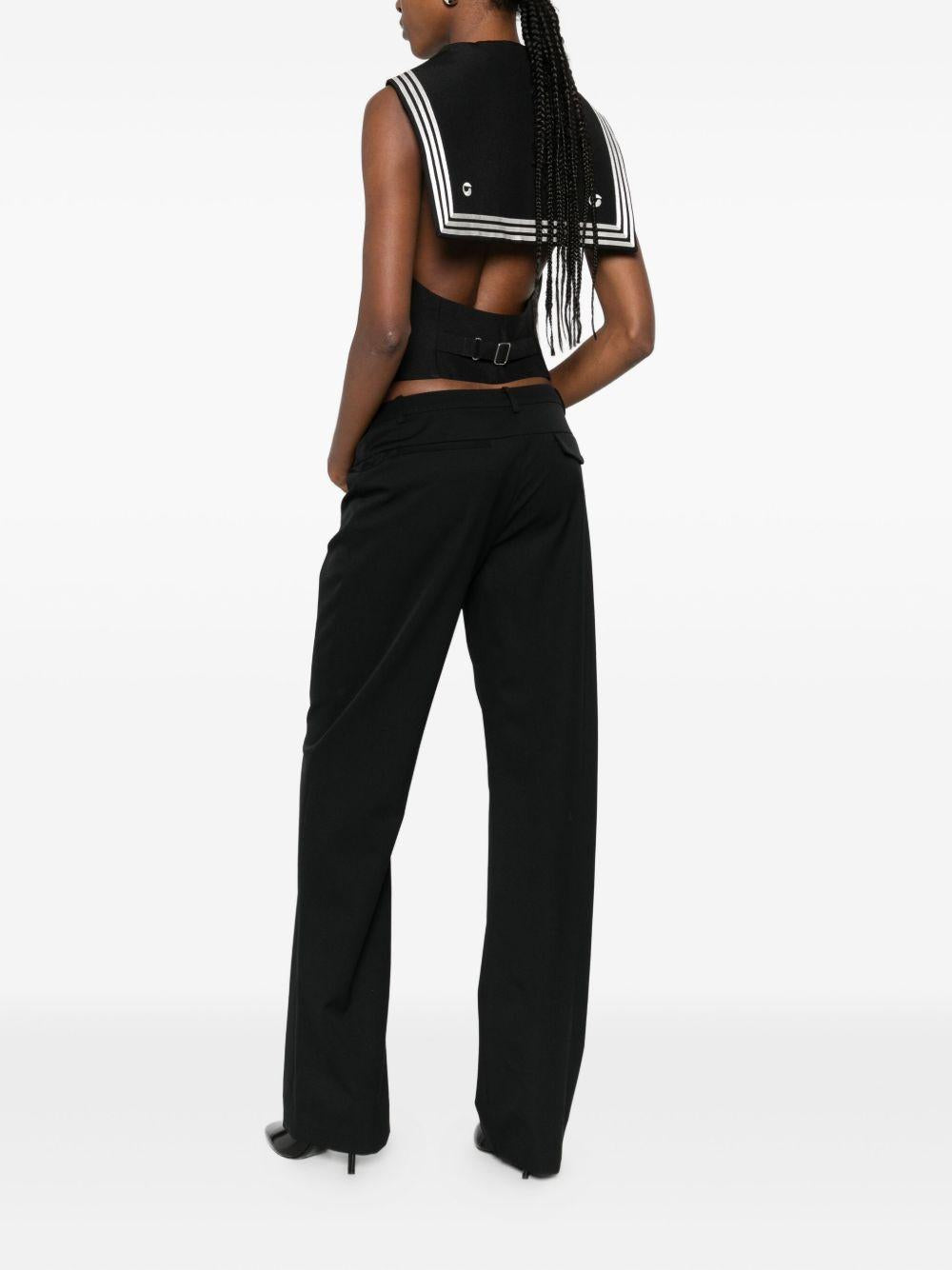 COPERNI Gilet con colletto a righe