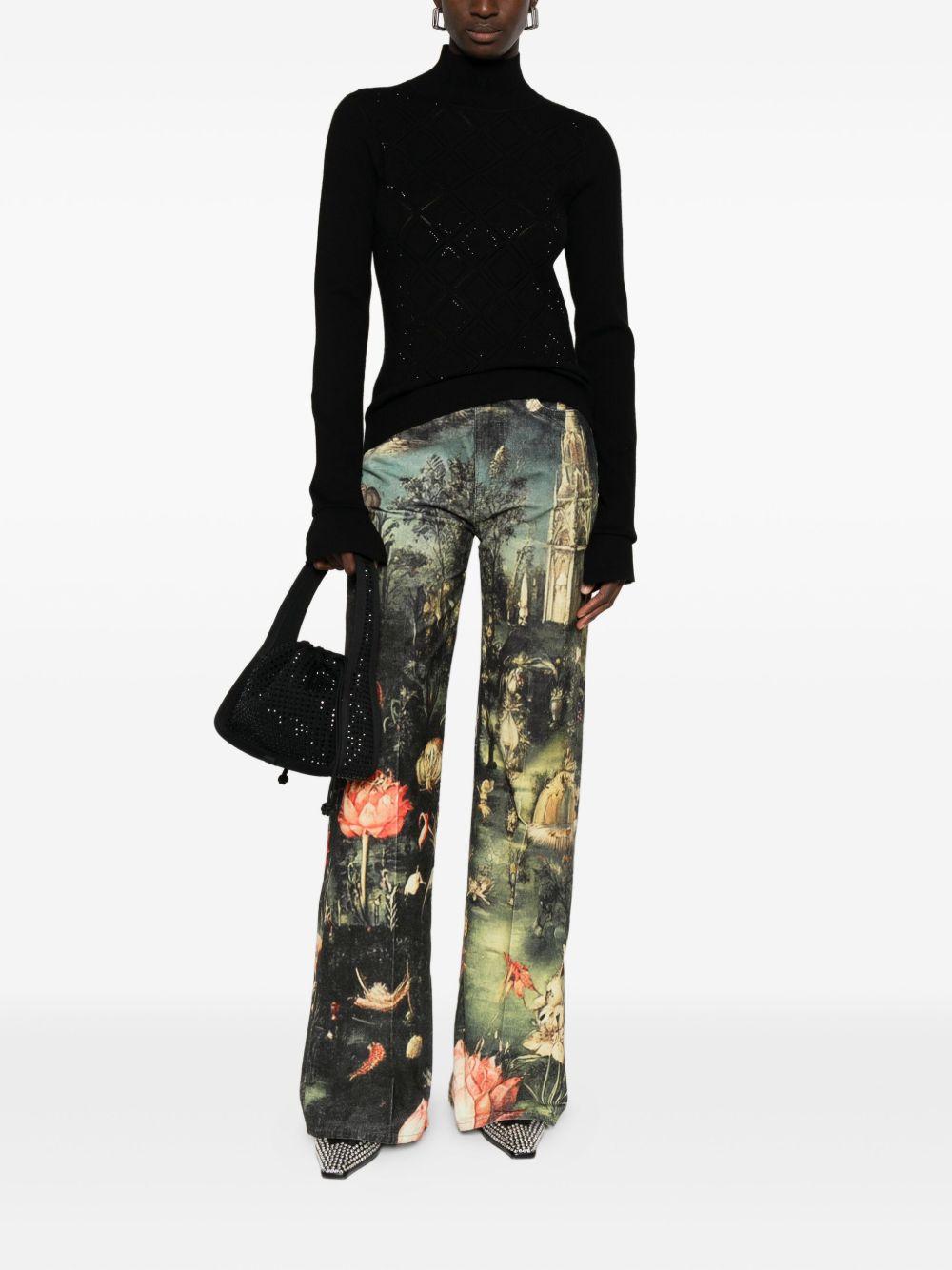 BLUGIRL Maglione a collo alto con motivo geometrico