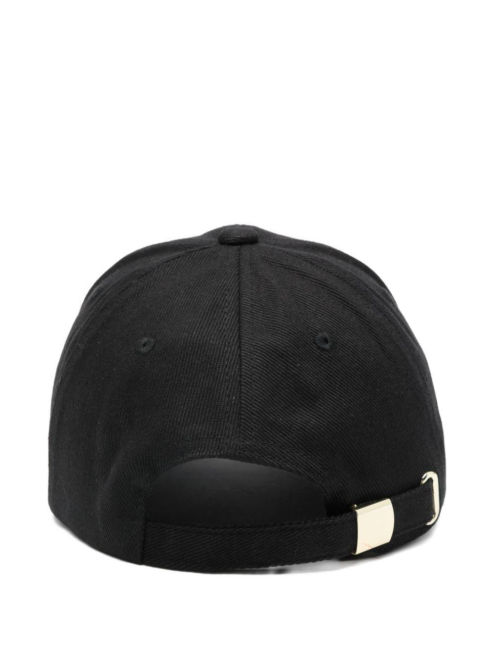 VERSACE JEANS COUTURE Cappello da baseball nero con cinturino regolabile