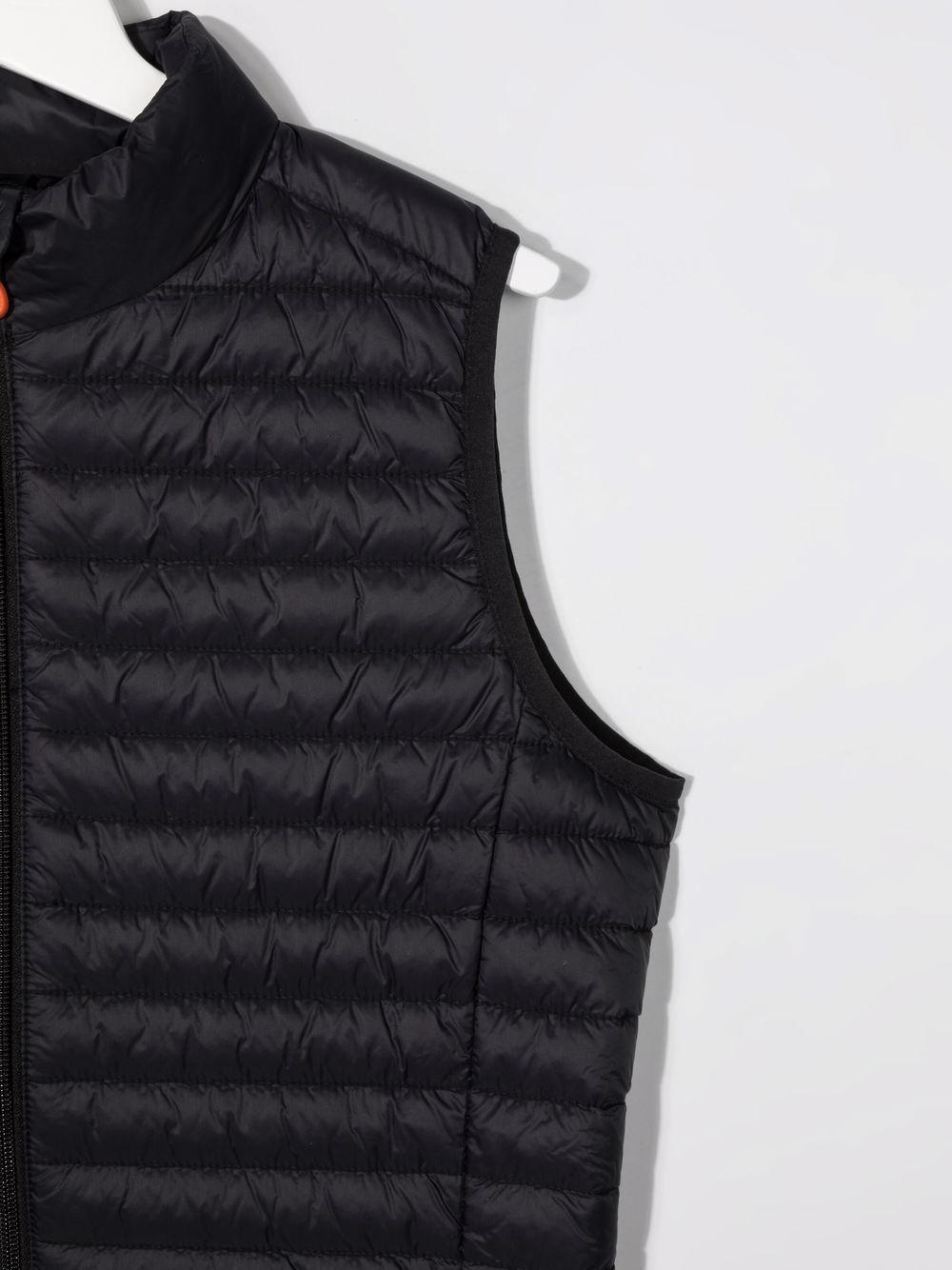 SAVE THE DUCK Gilet nero con zip