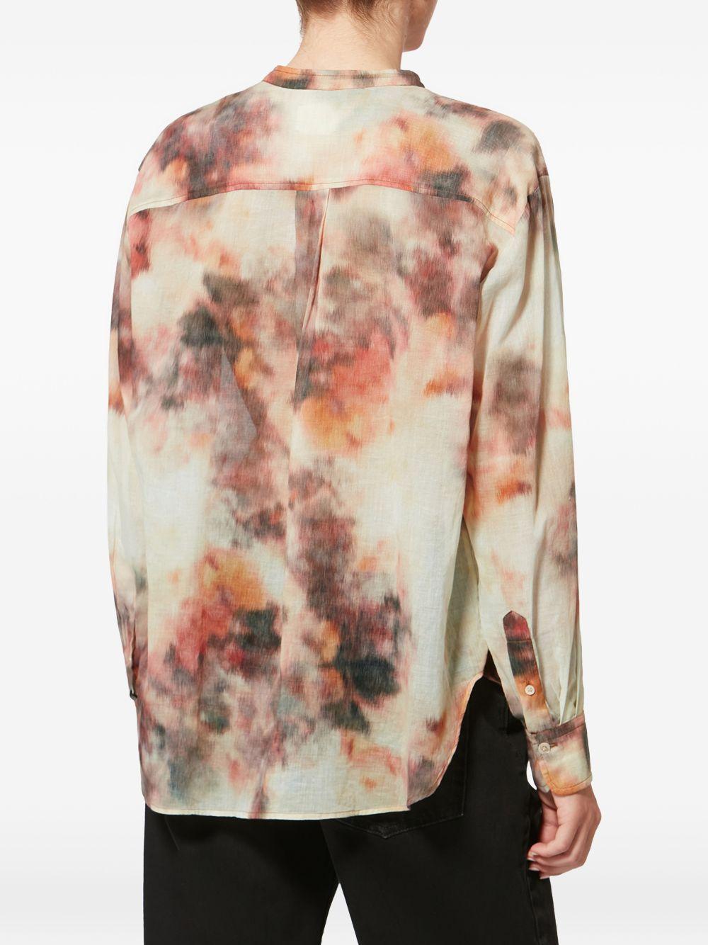 MARANT ETOILE Camicia neutra in cotone con chiusura a bottoni