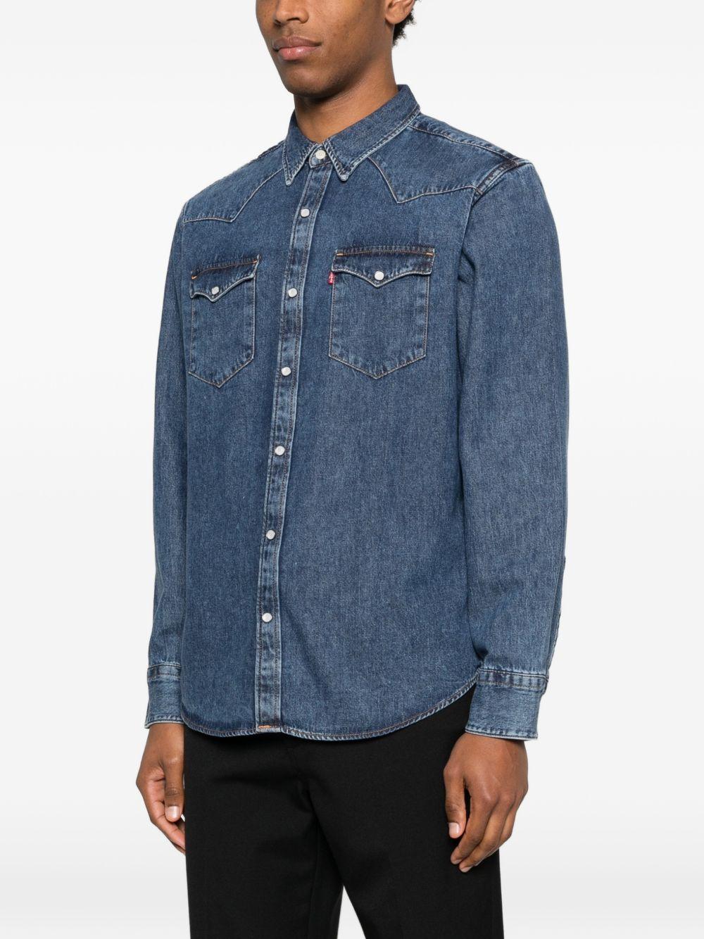 LEVIS Camicia denim blu Barstow Western