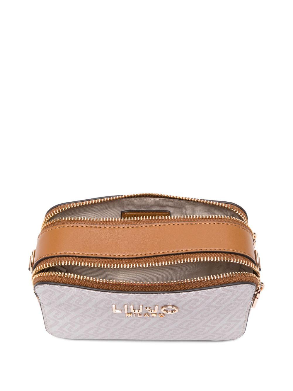 LIUJO Borsa a tracolla con placca logo dorata
