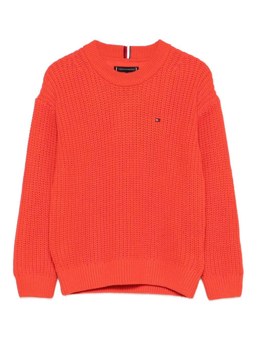TOMMY HILFIGER Maglione corallo arancione