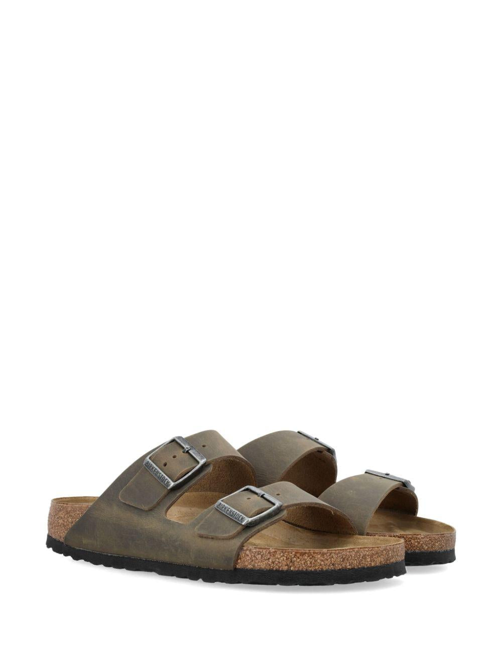 BIRKENSTOCK Ciabatte 'Arizona' in pelle verde