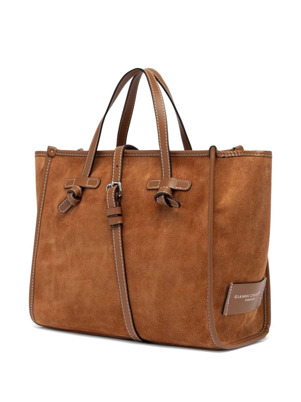 GIANNI CHIARINI Borsa Tote Marcella in pelle color caramello