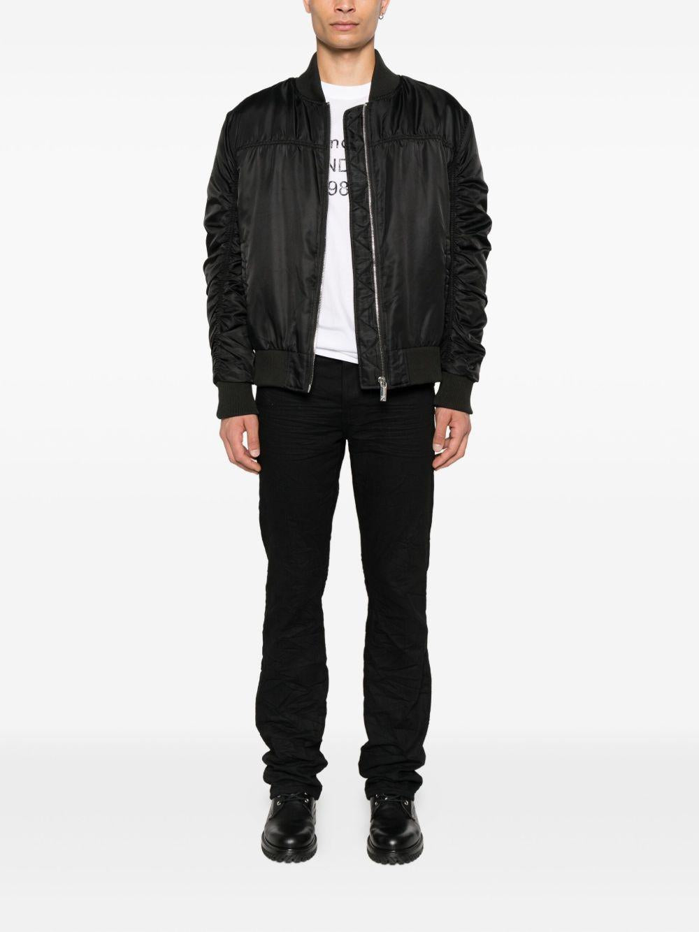 JOHN RICHMOND Bomber nero con zip