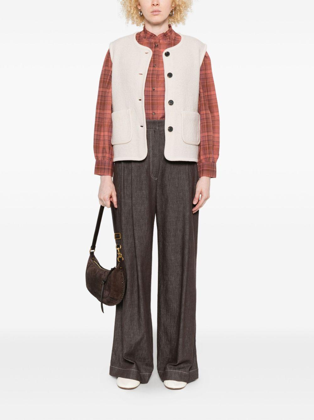 YERSE Camicia Norfolk con motivo check