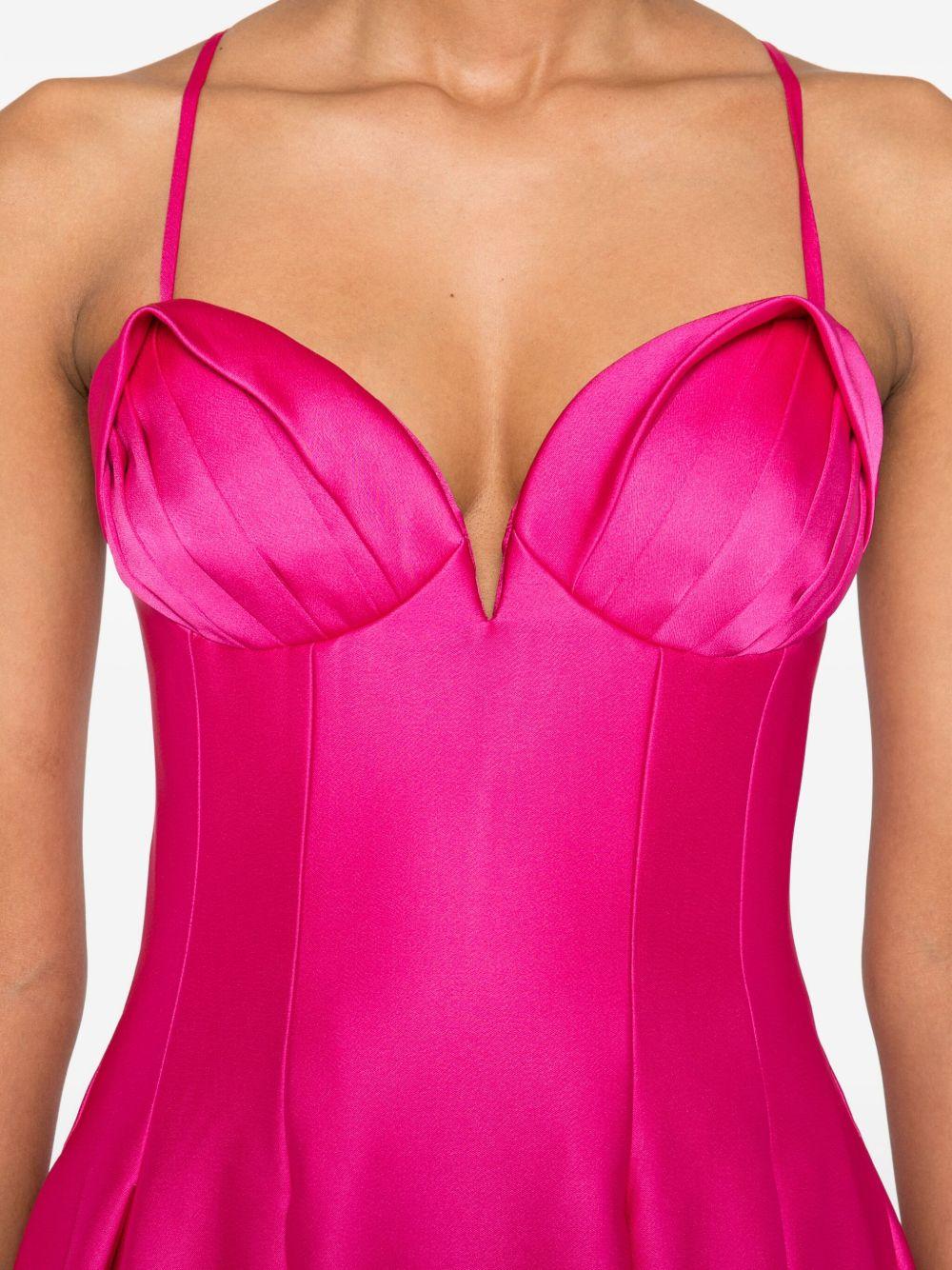 REBECCA VALLANCE Abito midi con scollo a cuore