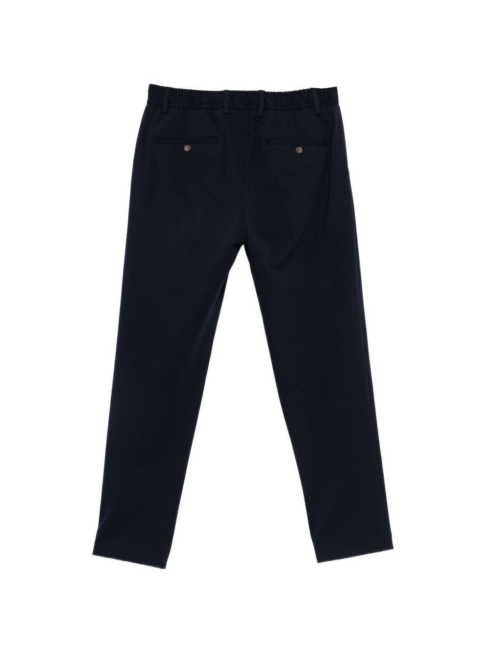 DANIELE ALESSANDRINI Pantaloni con coulisse in vita blu navy