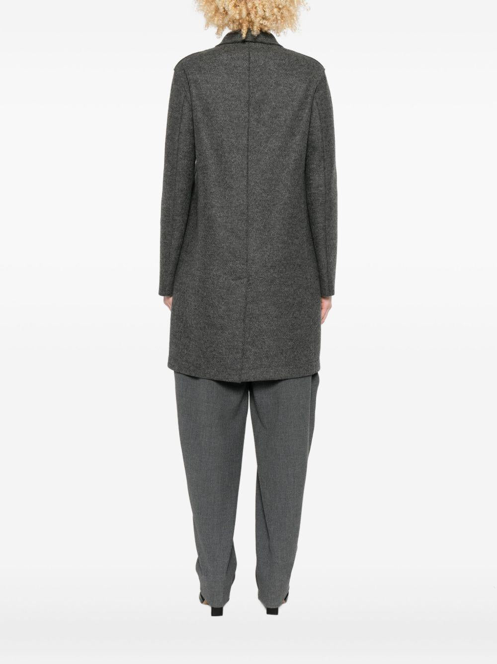 HARRIS WHARF LONDON Cappotto grigio monopetto