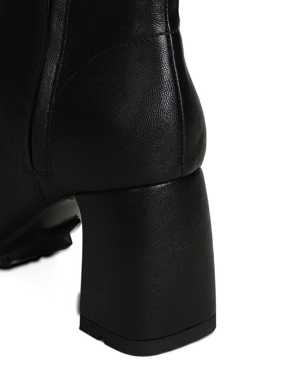 ASH Stivaletti in pelle nera