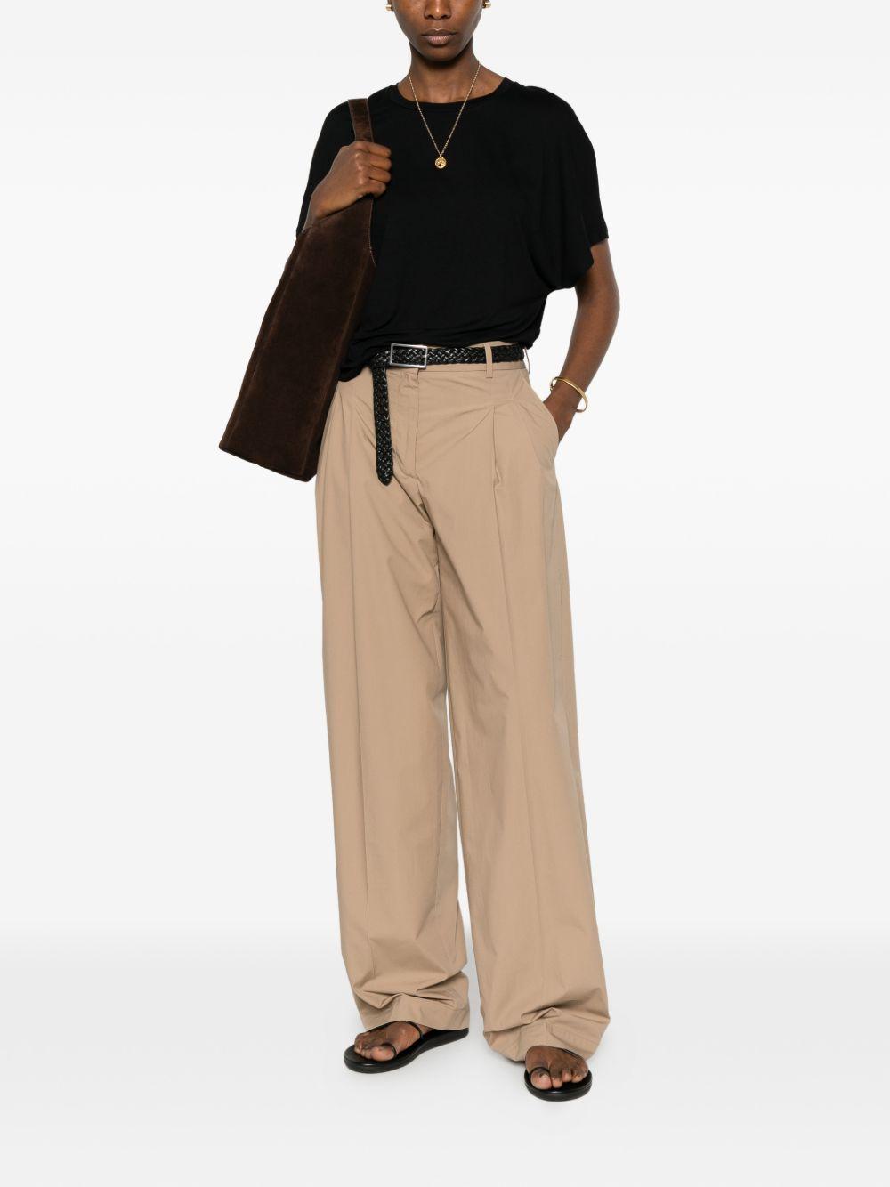 MAJESTIC FILATURES T-shirt girocollo a maniche corte nero