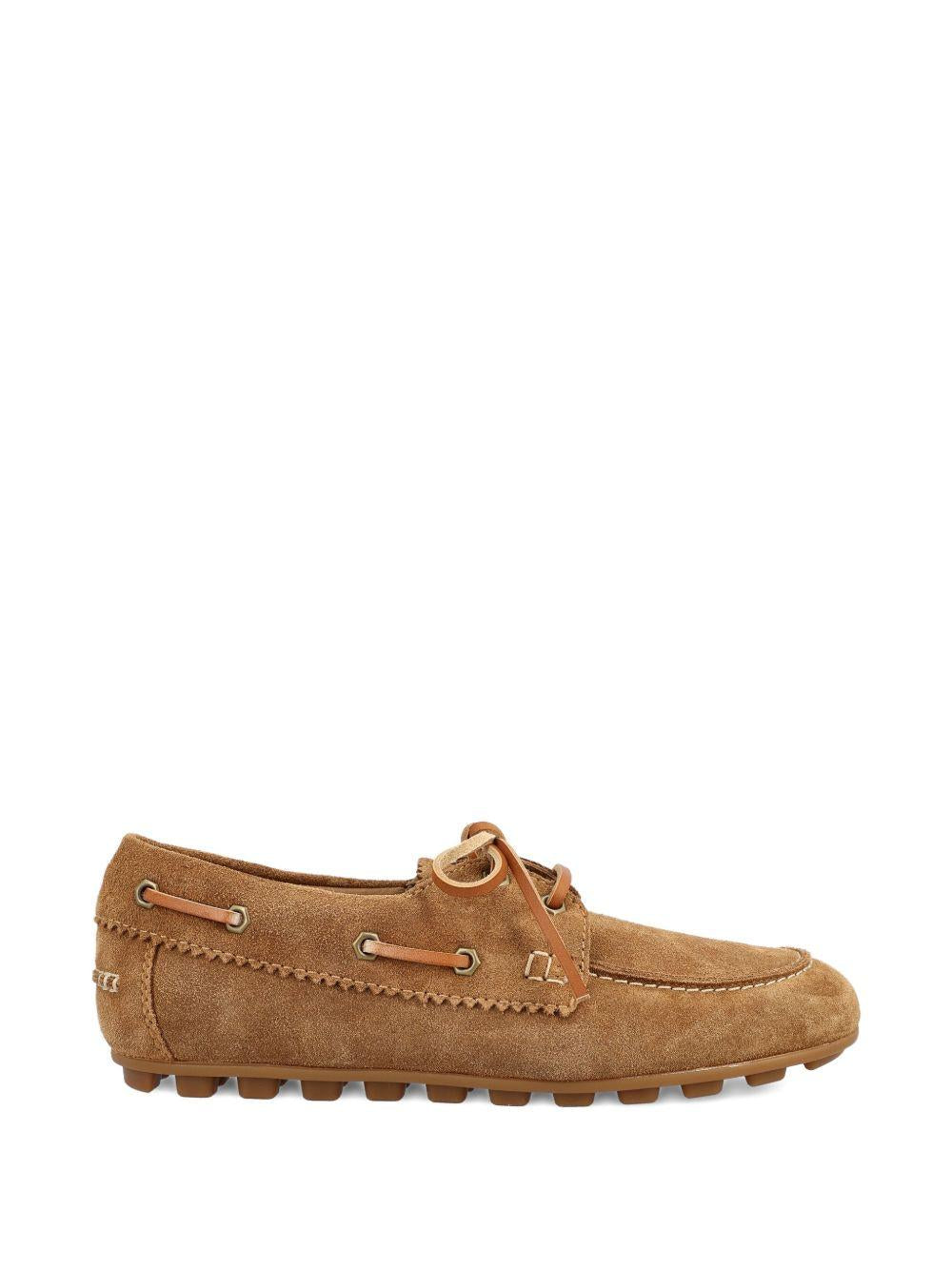 HOGAN Mocassini in pelle scamosciata marrone