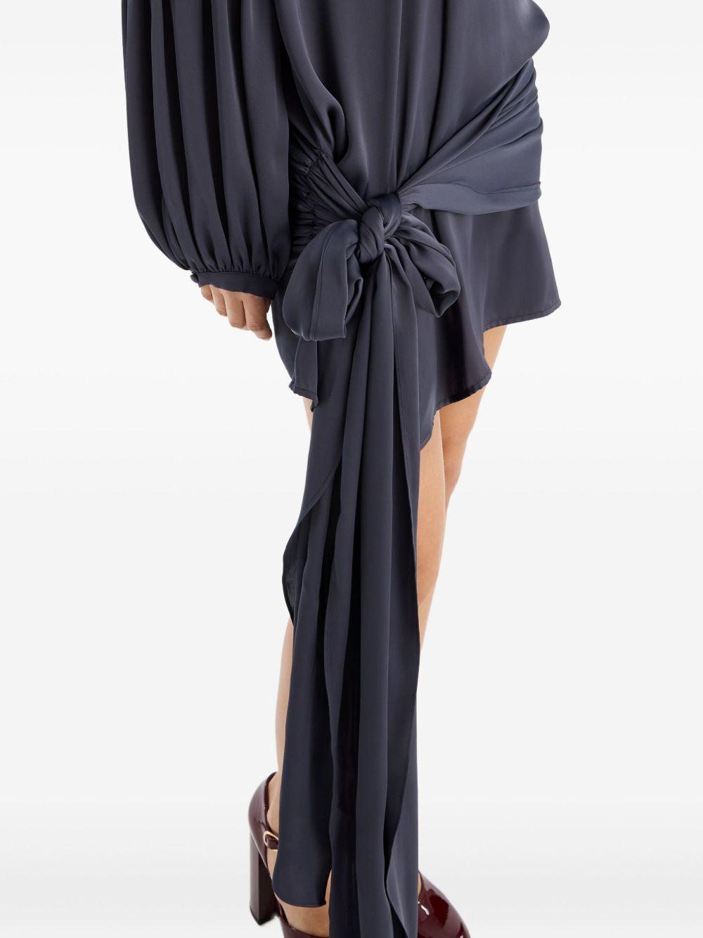 ROTATE Abito corto con cinturino in raso