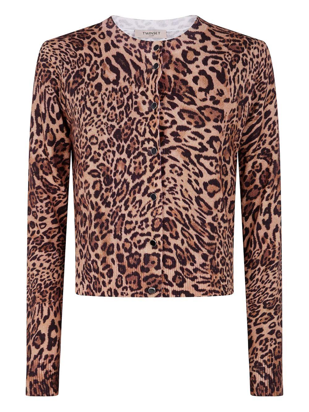 TWINSET Cardigan con stampa animalier