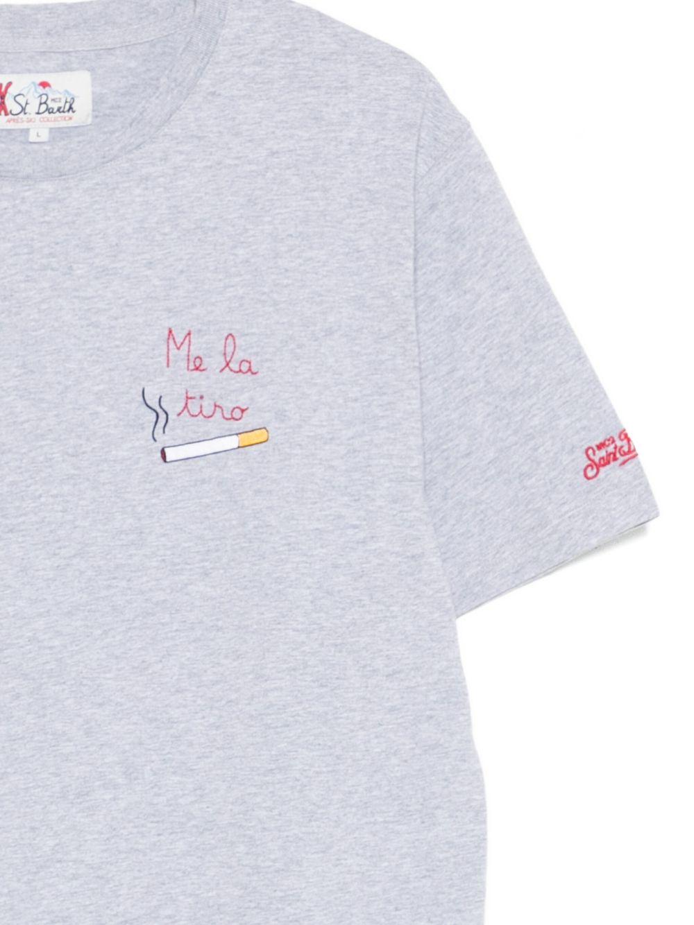 MC2 SAINT BARTH T-shirt a maniche corte in cotone grigio 'Arnott'