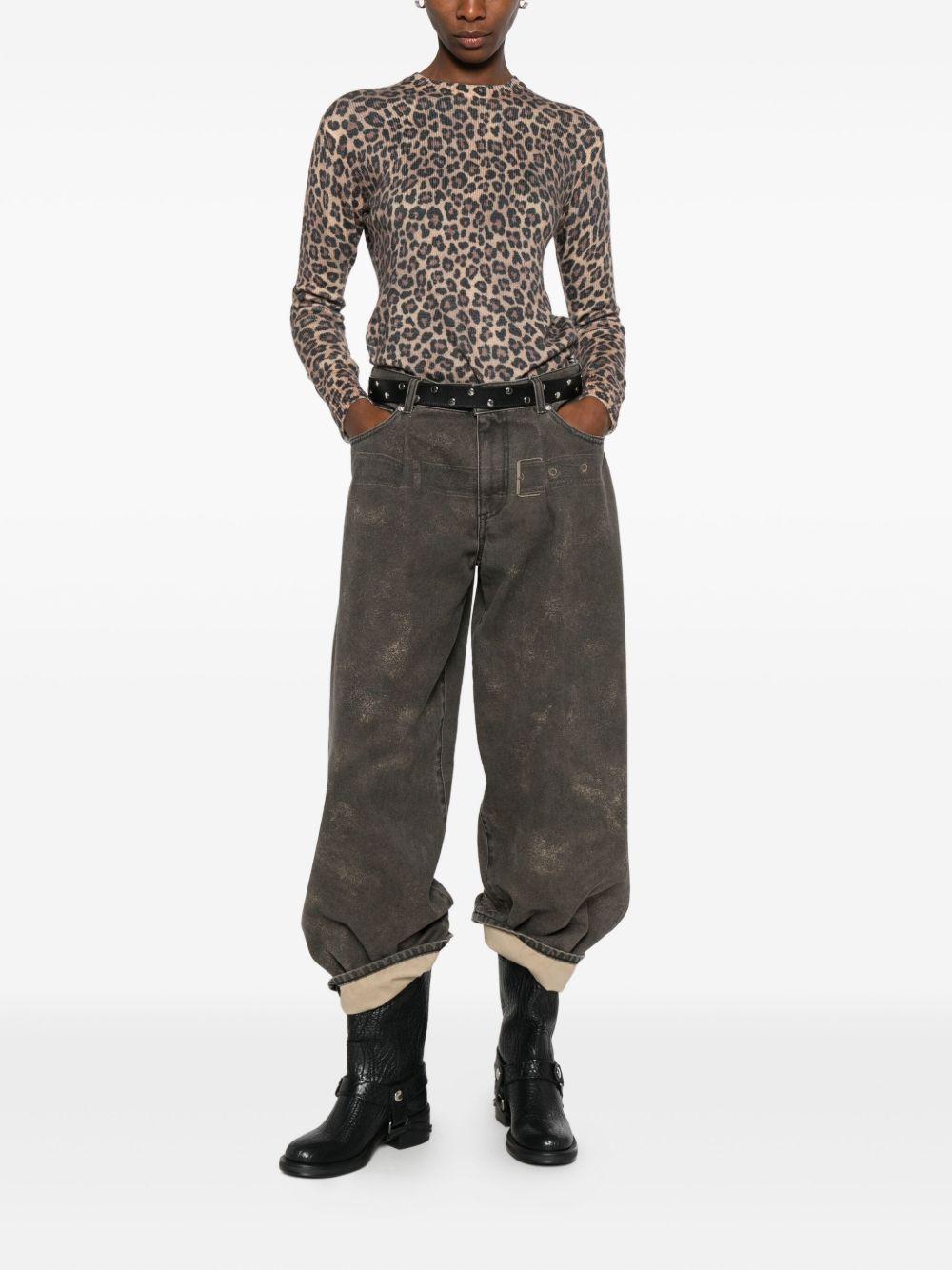 NINE IN THE MORNING Jeans Molly grigio antracite sporcato