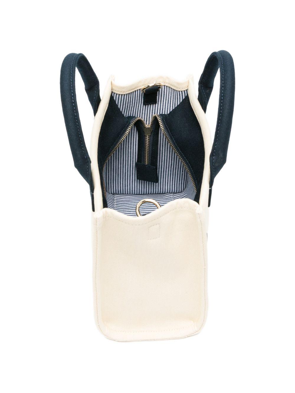 MC2 SAINT BARTH Borsa a mano Vanity Bag Midi panna e blu navy