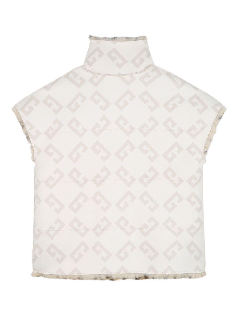 GIVENCHY Gilet con fodera in pelliccia sintetica leopardata