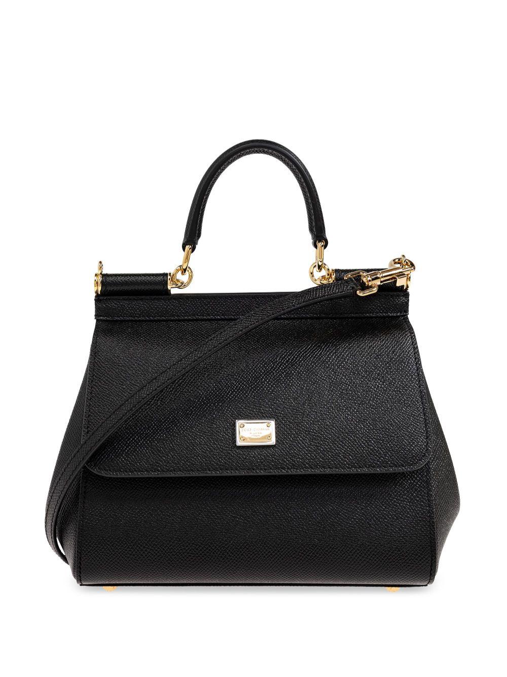 DOLCE e GABBANA Borsa tote Sicily media in pelle