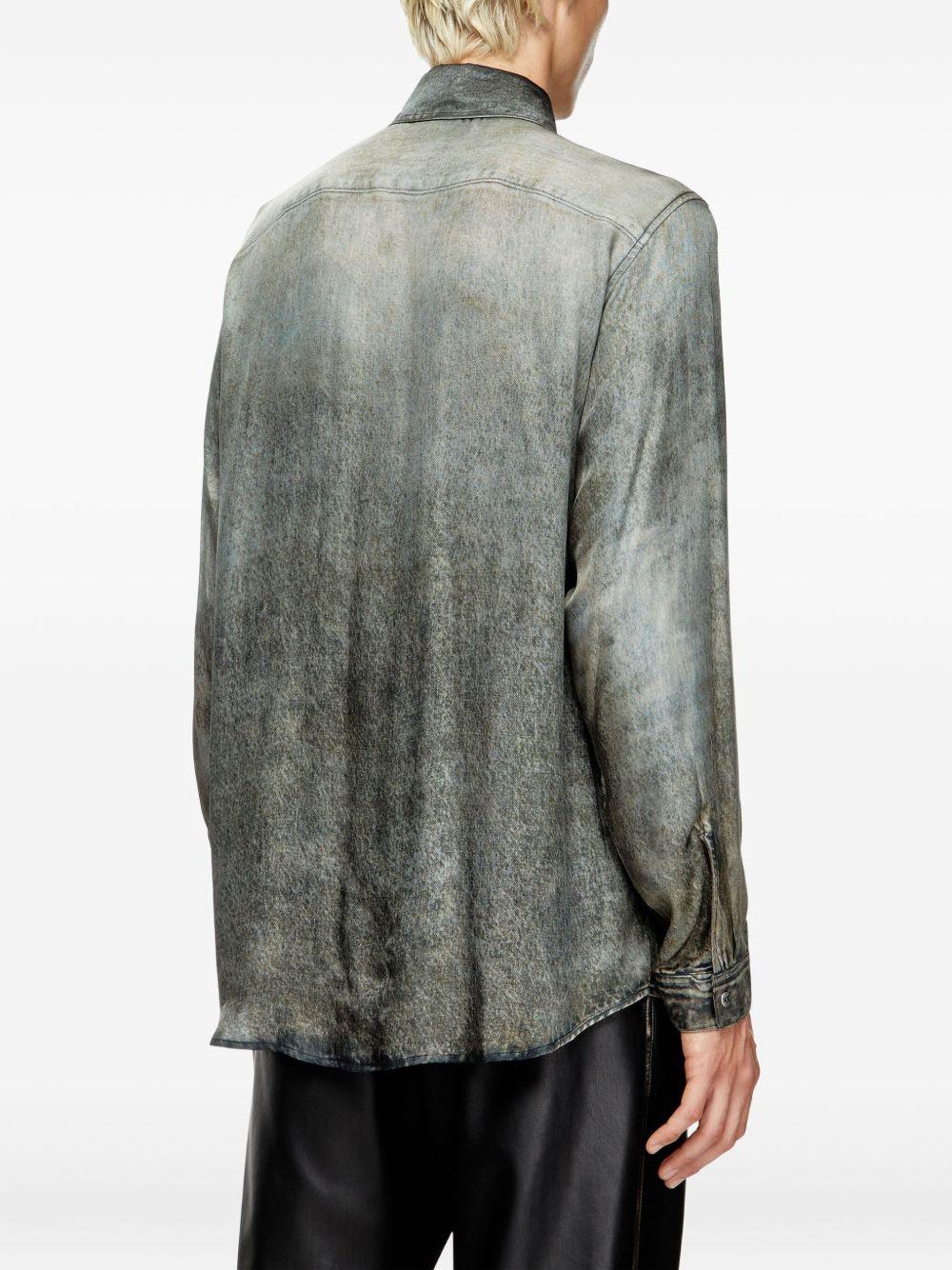 DIESEL Camicia 'S-Simply-LKCT' effetto marmorizzato