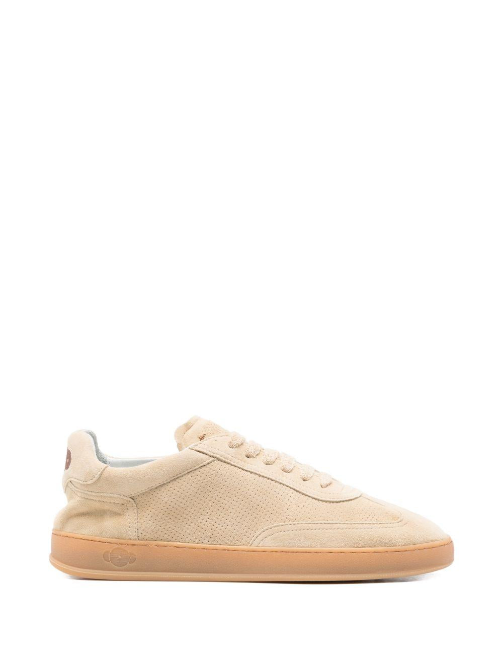 SOLDINI 80 Sneakers Amalfi in camoscio beige