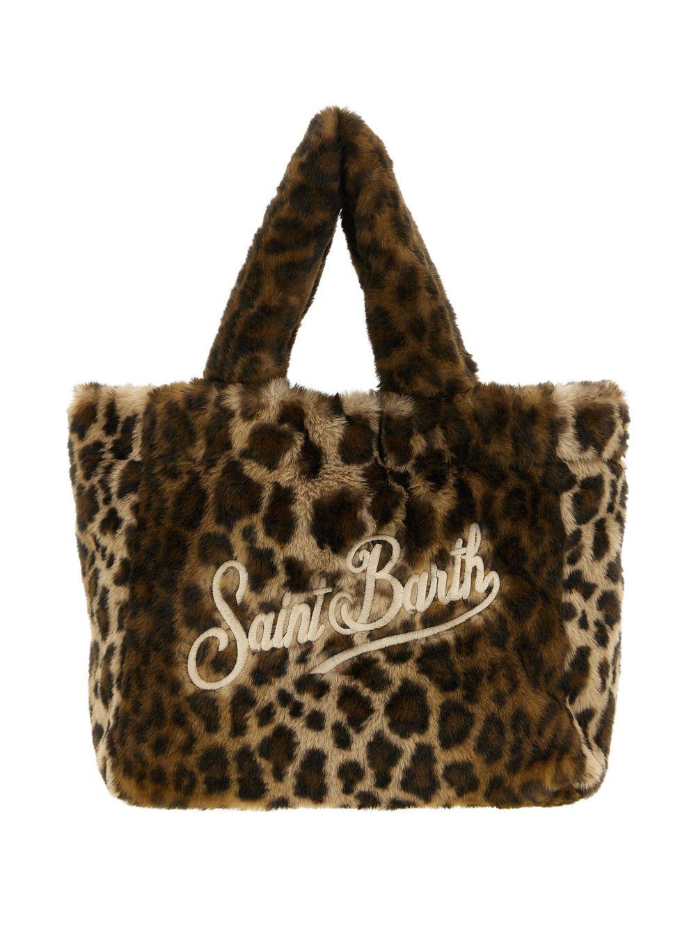 MC2 SAINT BARTH Borsa 'Colette Soft' in pelliccia leopardata
