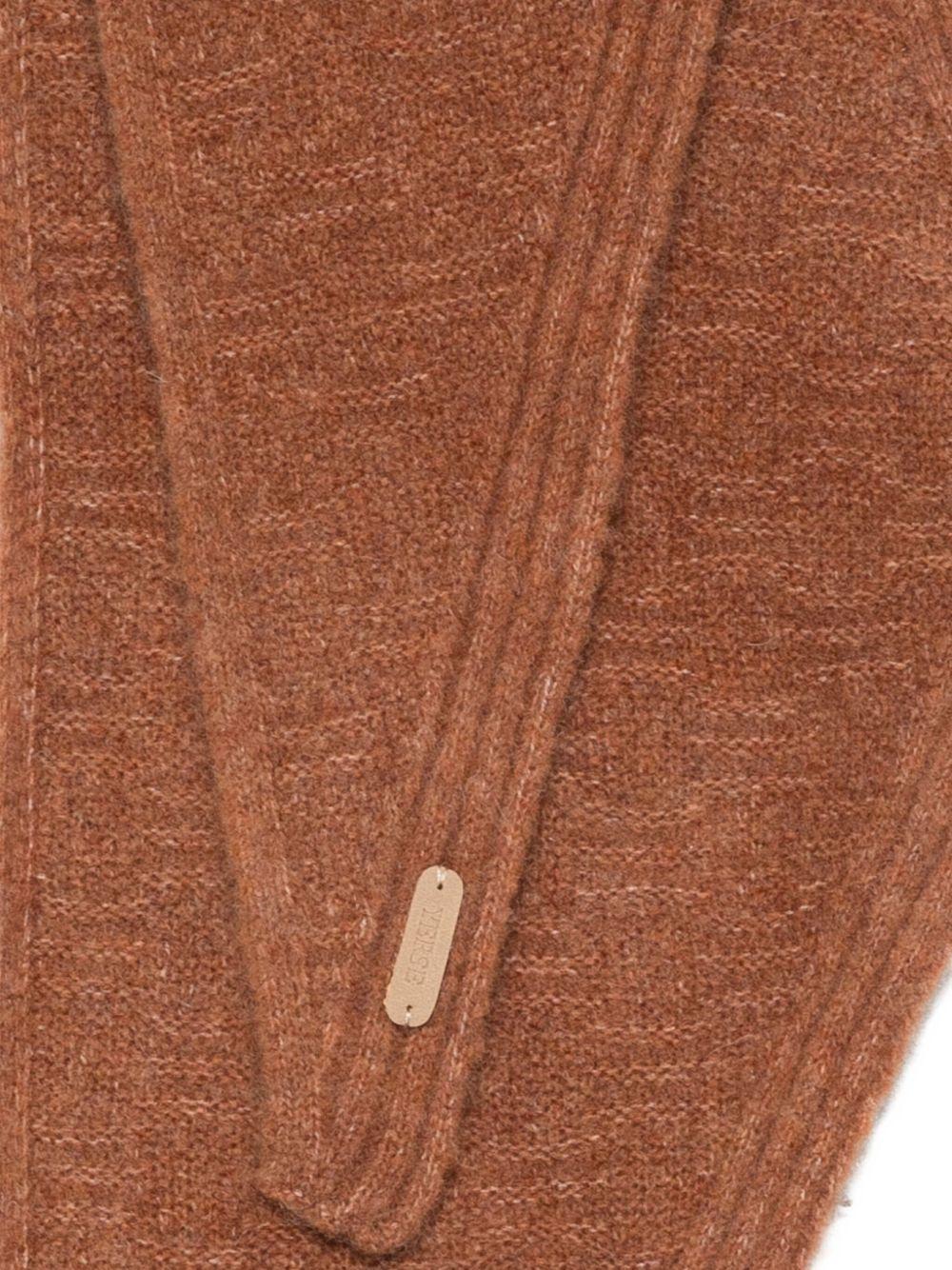 YERSE Sciarpa 'Manus' in lana marrone